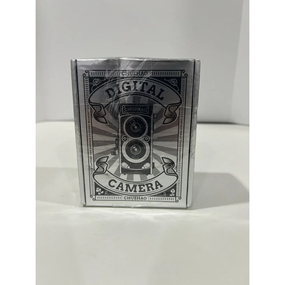 CHUZHAO Vintage Mini Digital Camera, Portable TLR Style Retro Point and Shoot Co